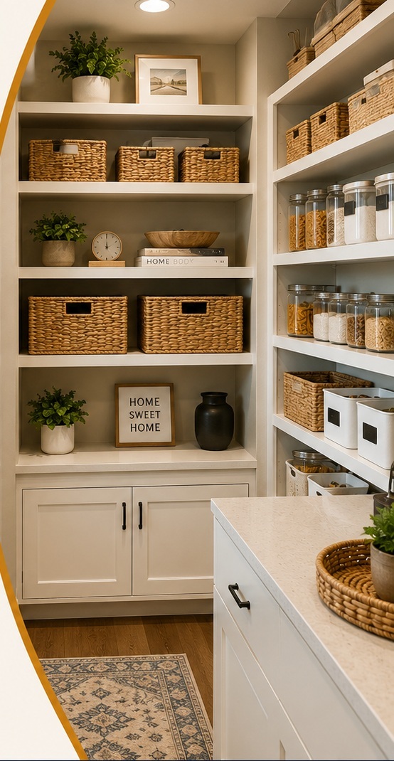 Clean, organized pantry